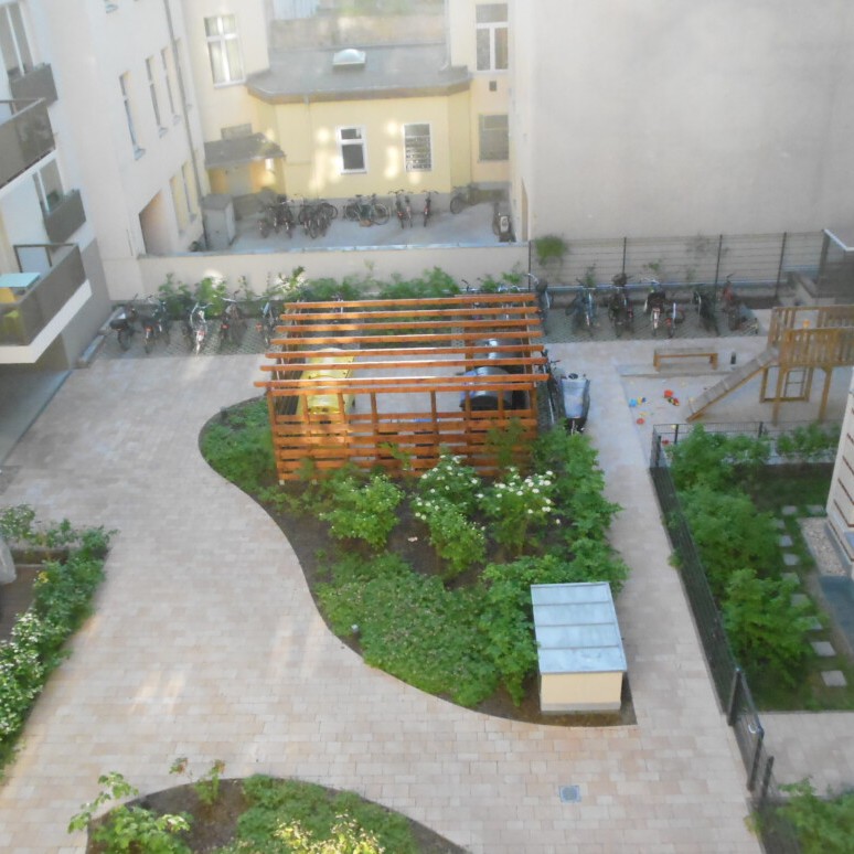 Galabau Berlin, Pflasterarbeiten Berlin, Innenhof, Pflaster, Galabau